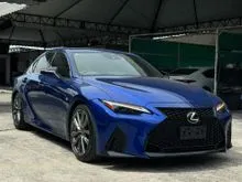 Black Leather, Sunroof, 360 Camera 2021 Lexus IS 300 2.0 F Sport Sedan IS300 Recond