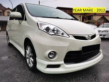 2012 Perodua Alza 1.5 (A) 1 OWNER - F/BODYKIT - LOW MILEAGE - ORIGINAL PAINT - TIP TOP CONDITION - PERFECT LIKE NEW - VIEW TO BELIEVE....