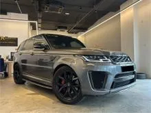 2018 Land Rover Range Rover Sport 5.0 SVR // ORI 76K KM // CARBON PACKAGE // SEMI BUCKET // 2 TONE INTERIOR //