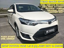 2015 Toyota Vios 1.5 G Sedan (A) FULL SERVICE RECORD REVERSE CAMERA LEATHER SEAT PUSH START FULL BODYKIT
