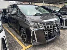 2021 Toyota Alphard 2.5 SC Unregistered with MAX LOAN, CASH REBATE, Sunroof, 8 YEARS Warranty