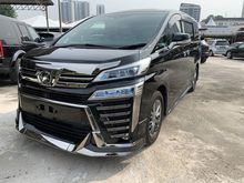 2018 Toyota Vellfire EL 3.5 ZG MPV EXECUTIVE LOUNGE , PRICE NEGO ,WHITE INTERIOR , JBL SOUND , SEROUND CAM