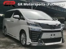2019 Toyota Vellfire 2.5 X / FREE 5Y WARRANTY / FREE TINTED POLISH WAX / UNREG GRADE 5A / DUTY PULLY PAID / NO HIDDEN COSTS / LOW MILEAGE (MAX LOAN)