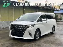 2024 TOYOTA ALPHARD Z 2.5**GRADE 5A**ORIGINAL SIDESTEP**360 SUNRROUNDING CAMERAS**DIGITAL INNER MIRROR**HEAD UP DISPLAY**REAR ROOF MONITOR**POWER BOOT