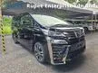 Recon 2019 Toyota Vellfire 2.5 ZG Pilot Leather Seats 7 Seaters 2 Power Doors Lane Keep Assist Precrash system Power Boot Unregistered
