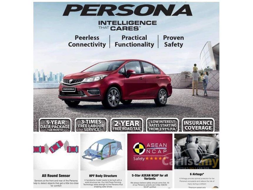Proton Persona 2019 Premium 1.6 in Selangor Automatic Sedan Red 