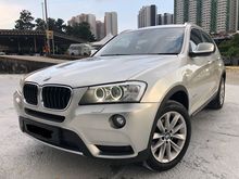 2013 BMW X3 2.0 xDrive20i SUV, Power Boot, Local Spec, Black Interior, New Tyre, 1 Owner, Call Now