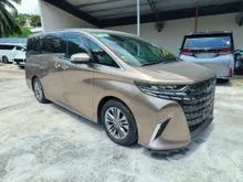 2025 Toyota Alphard 2.5 Z / GRADE 5A / 6K KM ORI / SUNROOF / FLIP DOWN MONITOR / DIM / BSM / 360 CAMERA / 2025 UNREGISTER