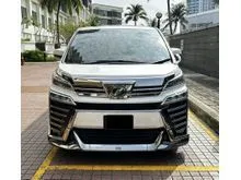 TOYOTA VELLFIRE 2.5 ZG 2018 SUNROOF + MOONROOF  LOW MILEAGE