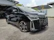 Recon OFFER UNIT 2021 Toyota Alphard 2.5 SC BLACK SUNROOF BSM DIM UNREG 12K MILEAGE ONLY