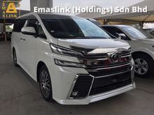 2016 Toyota Vellfire 2.5 Z G Edition MPV ZERO SST Unregister