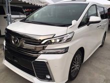 ZG SUNROOF 2016 Toyota Vellfire 2.5 PRICE INCLUDE GST ( NEW CAR CONDITION )