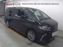Incoming Unit 2025 Toyota Alphard 2.5 Z 8KM ONLY JBL PREMIUM SOUND SYSTEM BLACK LEATHER DIGITAL INNER MIRROR HEAD UP DISPLAY SUNROOF CALL NOW