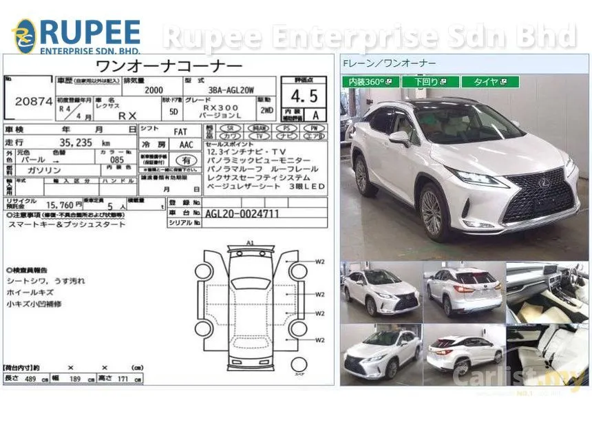 2022 Lexus RX 300 Luxury SUV