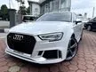 Recon 2020 AUDI RS3 2.5 SPORTBACK (JPN) COME WITH LOW 9K MILEAGE ALSO GRADE 5A CARS,RS SPORTS PUCKET SEAT,BANG+OLUFSEN SOUND,FREE WARRANTY, BIG OFFER NOW