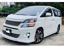 SUNROOF AND MOONROOF , SUNRROUNDER CAMERA , ROOF MONITOR , 2 POWER DOOR , FULL BODYKIT , Toyota Vellfire 2.4 Z MPV , NEW STOCK.