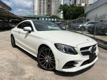 2021 MERCEDES BENZ C180 1.5 AMG SPORT LEATHER EXCLUSIVE PACK COUPE ( 16K MILEAGE / 5A GRADE ) HEAD UP DISPLAY