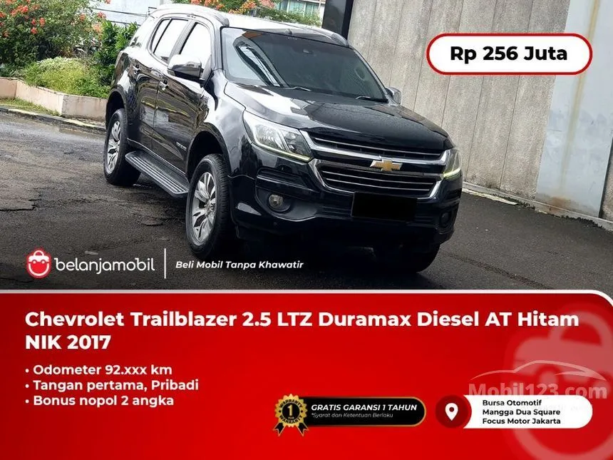 Jual Mobil Chevrolet Trailblazer 2017 LTZ 2.5 di DKI Jakarta Automatic SUV Hitam Rp 256.000.000