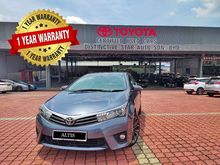 2015 Toyota Corolla Altis 2.0 V (AT) +FREE 1YEAR WARRANTY +FREE 1YEAR SERVICE BY AUTHORIZED TOYOTA DEALER +CERTIFIED PRE OWNED
