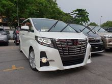 2015 UNREG TOYOTA ALPHARD 2.5 SA SPEC ( LIKE NEW CONDITION )