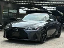 2022 Lexus IS 300 2.0 F Sport Sedan GRADE 4.5A 27K KM ONLY RED INTERIOR ORANGE BRAKE CALLIPER