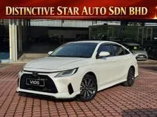 2023 Toyota Vios 1.5 G Sedan + 2 YEARS WARRANTY + FREE 1 YEAR SERVICE by Authorized Toyota Service Centre + Certified Used Car + Trusted Dealer
