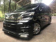 2015 Toyota Vellfire 2.5 Z G Edition MPV**JBL SURROUND SYSTEM**360 VIEW CAM**PRE-CRASH**SHOWROOM CONDITION**