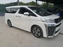 2018 TOYOTA VELLFIRE 2.5 ZG,FULLY LOADED,JBL,360 CAMERA,READING LIGHT, SUNROOOF, MOONROOF,PRE CRASH,LANE ASSIT,DIM,BSM,2018 UNREGISTER