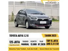 2023 Toyota Agya 1.2 G Hatchback Manual Abu Harga Termurah Kondisi Like New KM Low