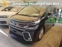 2015 Toyota Vellfire 2.5 ZA Spec Sunroof Power Door Local AP Unreg (PRICE ZERO GST)