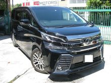 16/19 Toyota Vellfire 2.5 Z G Edition Pilot Seats Sunroof MoonRoof Pre Crash Sys 2 Power Doors Power Boot 360 Camera Ori Toyota Entertainment System