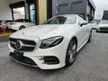 Recon 2019 MERCEDES BENZ E200 CABRIOLET AMG 2.0 TURBOCHARGED FULL SPEC FREE 5 YEARS WARRANTY - Cars for sale