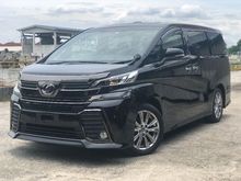 2016 Toyota Vellfire 2.5 Z Golden Eyes MPV SUNROOF MOONROOF POWER DOOR x2 POWER BOOT SAMI LEATHER SEAT FRONT SCREEN MONITOR REAR CAM