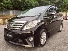 2012/16 Toyota Alphard 3.5 G 350G L Package MPV ** VIP CAREFUL OWNER... WELL MAINTAIN... ON TIME SERVICE... LOW MLG... ACCIDENT FREE... CLEAN INTERIOR **