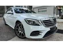 DELECTABLE WHITE PRE OWNED 2015/2015 MERCEDES BENZ S400L 3.5 HYBRID W222 LONG WHEEL BASE LUXURY SEDAN LOCAL MERCEDES BENZ MALAYSIA UNIT TIP TOP