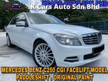 2012 Mercedes-Benz C250 1.8 CGI HIGH SPEC FREE 1 YEARS WARRANTY ORI PAINT