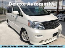 2007 Toyota Alphard 3.0 V6 HOME THEATER 2-POWER DOOR FACELIFT MODEL 1OWNER LOW MILEAGE TIP TOP CONDITION