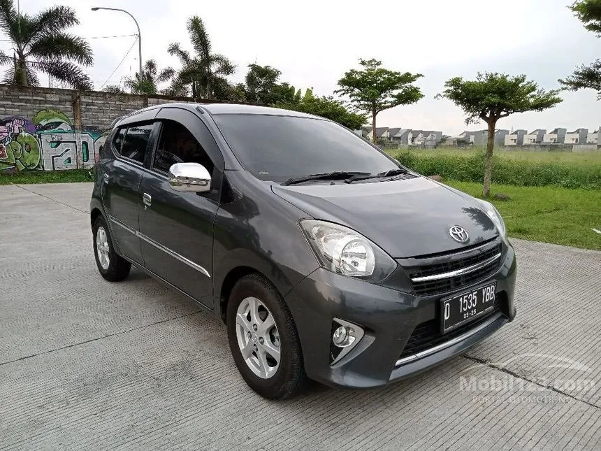 Jual Mobil Toyota Agya 2015 G 1.0 di Jawa Barat Automatic Hatchback Abu
