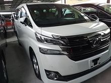 2015 Toyota Vellfire 2.5 X MPV