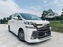 2016 Toyota Vellfire 2.5 ZG Sunroof Pre-Crash 1 Year yMPV