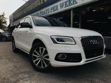 AUDI Q5 2.0 S-Line WTY 2021 2016,SELDOM USE,8 SPEED TRANSMISSIOM,POWER BOOT,4 NEW TYRES,CRYSTAL WHITE IN COLOUR,FULL LEATHER SEATS,ONE DATIN OWNER