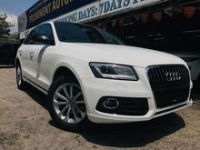 AUDI Q5 2.0 S-Line WTY 2021 2016,SELDOM USE,9 SPEED TRANSMISSIOM,POWER BOOT,4 NEW TYRES,CRYSTAL WHITE IN COLOUR,FULL LEATHER SEATS,ONE DATIN OWNER