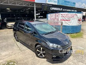 2013 Toyota Wish 1.8 S MPV - Original NFL, Monotone Half Leather Seat, Push Start, Paddle Shift, 4 Disc Brake, Modellista Bodykits, Android Player