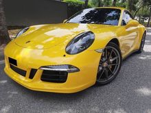 2013 Porsche 911 CARRERA 4S C4S CBU IMPORT BARU RACING YELLOW 1 DATO OWNER PORSCHE MALAYSIA CAR GREAT INTERIOR