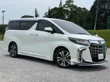 2019 Toyota Alphard 3.5 V6 GF SPEC FACELIFT (PILOT SEAT ,POWER DOOR ,POWER BOOT ,360 CAM ,HEATED & VENTILATED SEATS ,LOW MILEAGE ONE OWNER)
