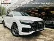 Used AUDI Q8 3.0 NEW FACELIFT WTY 2025 2019,CRYSTAL WHITE IN COLOUR,SMOOTH ENGINE GEAR BOX,REVERSE CAMERA ,FULL LEATHER SEAT,ONE OF DATO SRI VIP OWNER