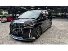 2021 Toyota Alphard 2.5SC FULLY LOADED MODELISTA BODYKIT SUNROOF JBL SOUND SYSTEM AND REAR ENTERTAINMENT 4CAMERA DIM BSM SPARE TIRE