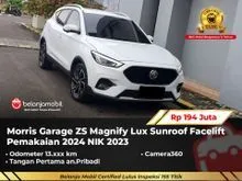 2024 MG ZS 1.5 Magnify SUV Lux Camera360 Sunroof White on Brown Black Facelift Pemakaian 2024 NIK 2023