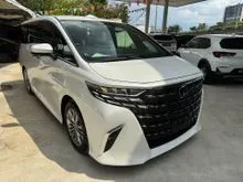 2024 Toyota Alphard 2.5 Z [ GRADE 5A / 15K KM ] Twin Moonroof , Flip Down Monitor , DIM , BSM , 360 Camera [ Recon Unregister ]