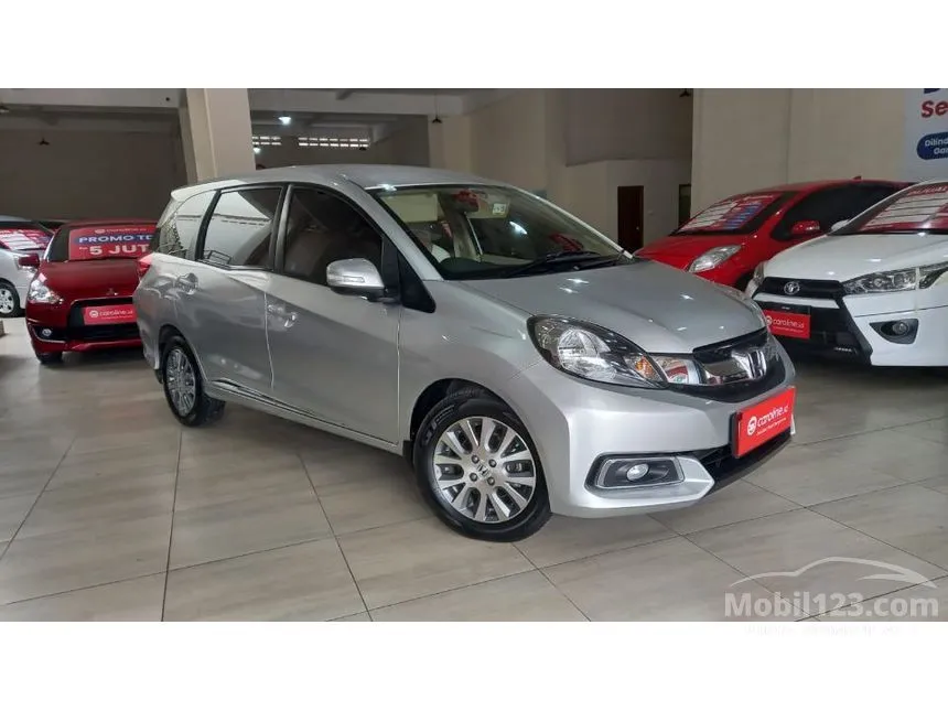 Jual Mobil Honda Mobilio 2014 E Prestige 1.5 di Jawa Barat Automatic MPV Silver Rp 142.000.000